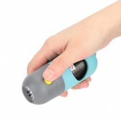 Dog Garbage Bag Dispenser with Light Outdoor Portable Pet Waste Poop Bag Storage Box