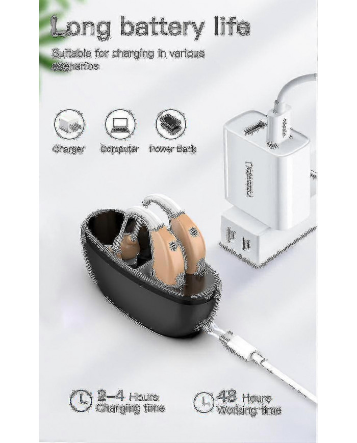Aides auditives rechargeables avec base de charge