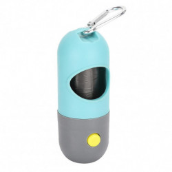 Dog Garbage Bag Dispenser with Light Outdoor Portable Pet Waste Poop Bag Storage Box