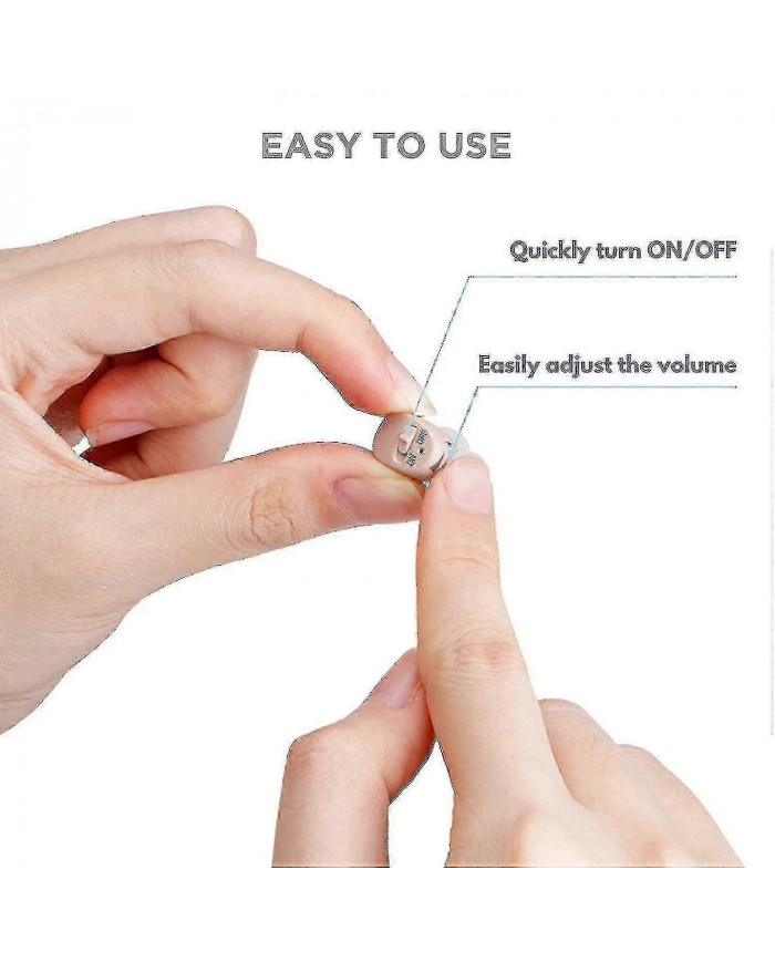 Aides auditives pour personnes âgées - Amplificateur intra-auriculaire pour adultes - Aides auditives avec [...]