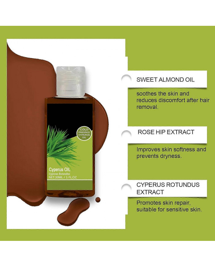 Huile de Cyperus Rotundus topique, Huile d’herbe de noix 100% naturelle, Huile de Cyperus Rotundus pour [...]