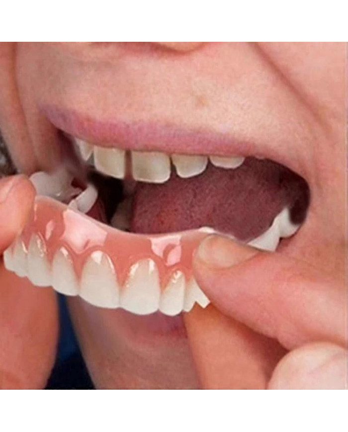 Extra Thin Fake Bright White Tooth Faceers Silicone Soft Safe Adhesive Denture Hide Hide Shade Braces Comfortable [...]