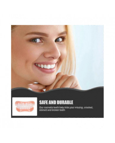 Extra Thin Fake Bright White Tooth Faceers Silicone Soft Safe Adhesive Denture Hide Hide Shade Braces Comfortable [...]