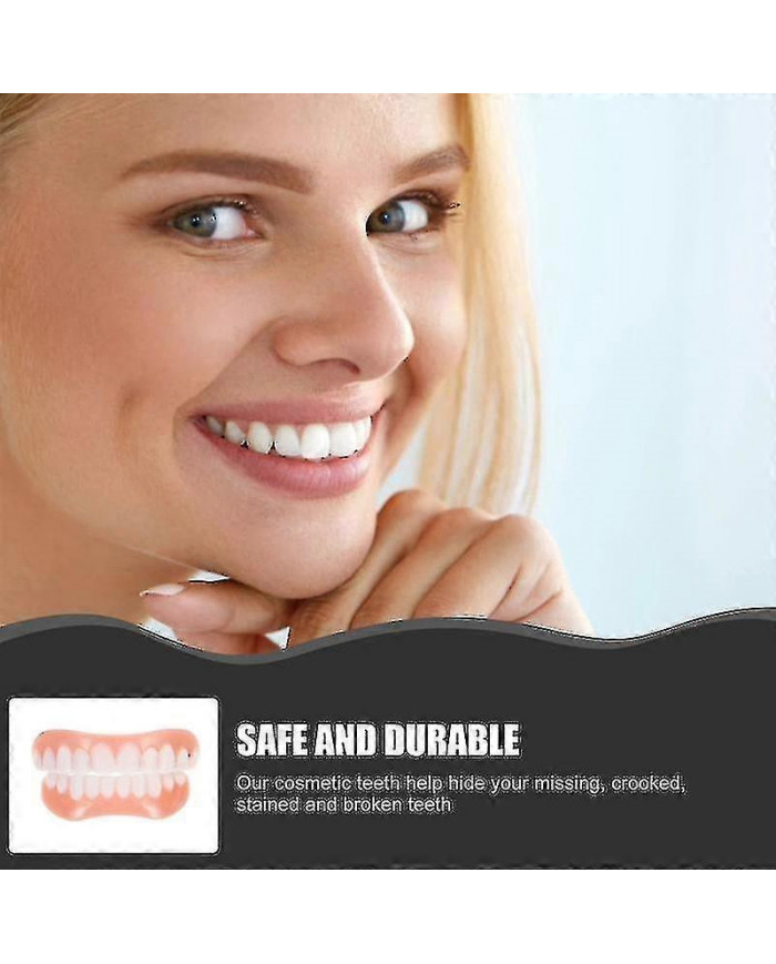 Extra Thin Fake Bright White Tooth Faceers Silicone Soft Safe Adhesive Denture Hide Hide Shade Braces Comfortable [...]