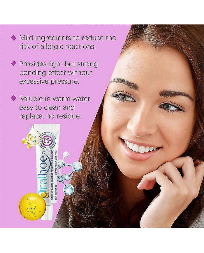 1/2/3PCS Jeremytis Thermoplastic Denture Adhesive,Jeremytis Denture Adhesive