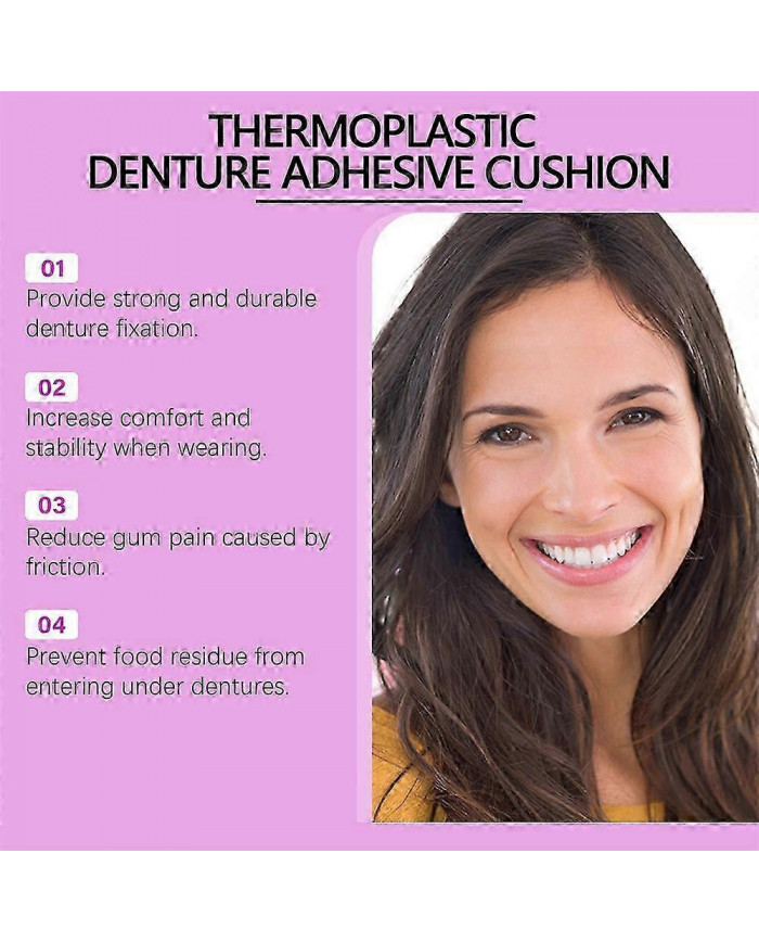 1/2/3PCS Jeremytis Thermoplastic Denture Adhesive,Jeremytis Denture Adhesive