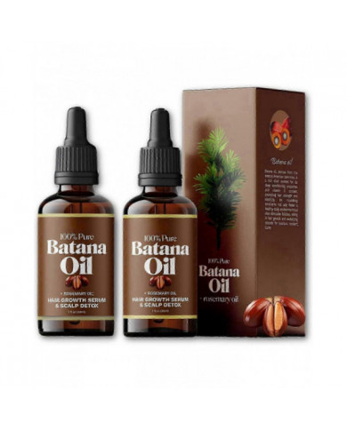 2x Huile Batana au romarin pour la croissance des cheveux - Nourish Scalp Detox For Strong