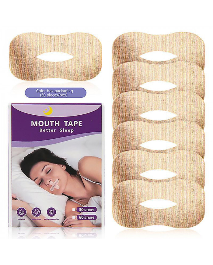 Bande buccale pour dormir Bandes anti-ronflement de 30 unités pour améliorer la respiration nasale et réduire les [...]