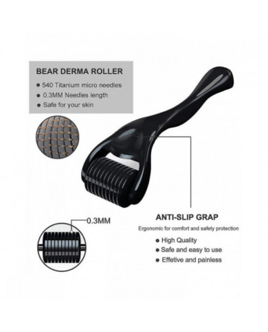 Kit de croissance de la barbe, Rouleau de derma à barbe 0,3 mm, huile à barbe pour hommes La croissance des poils [...]