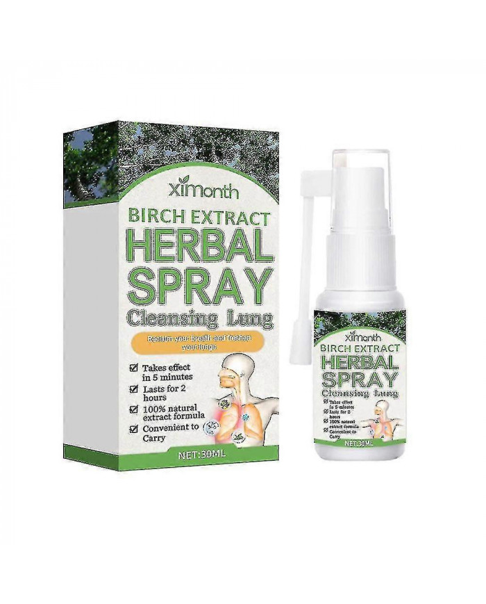 Spray nettoyant et réparateur de poumons à base de plantes