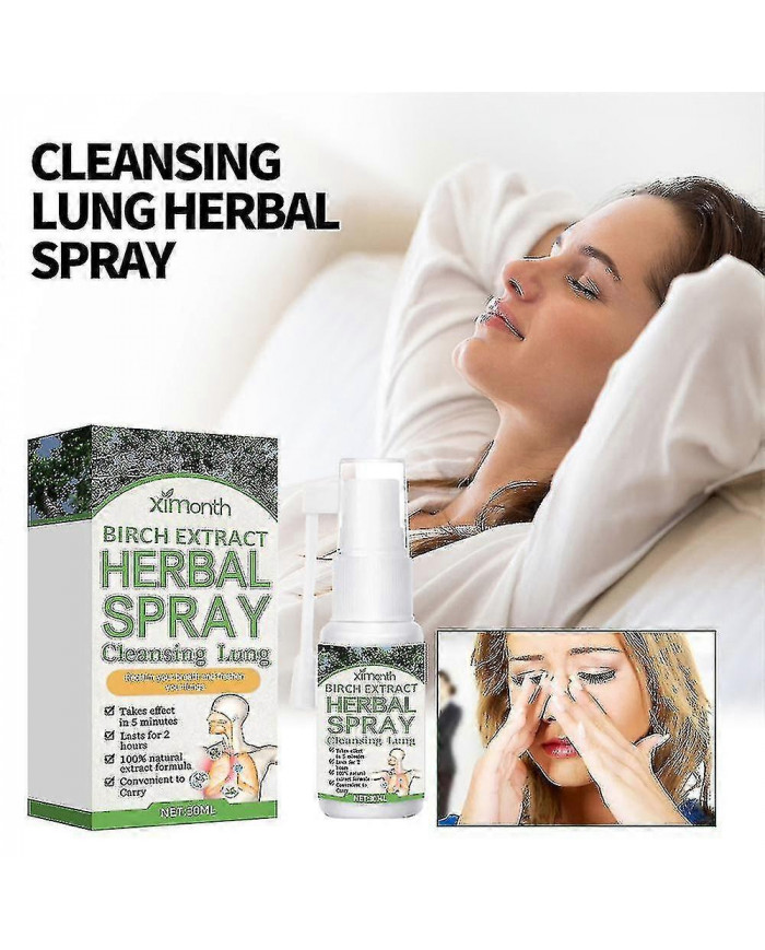 Spray nettoyant et réparateur de poumons à base de plantes