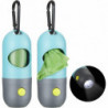 2 pièces Dog Poop Waste Bag Holder Distributeur avec lampe de poche LED et 2 rouleaux de sacs à déchets de chien [...]