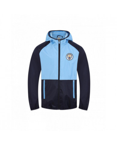 Manchester City Boys Jacket Shower Windbreaker Kids CADEAU DE FOOTBALL OFFICIEL