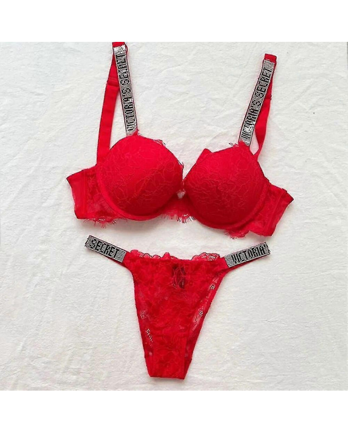 Sexy Lingerie Confort Femmes Set Push Up Soutien-gorge Victoria's Secret Lingerie Set Femme 2 Pièces Sous- [...]
