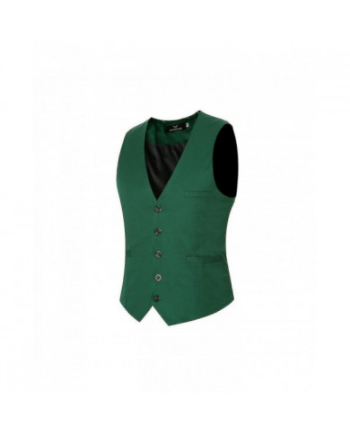 Veste de costume col en V pour hommes Cotton Slim Four Seasons Vest