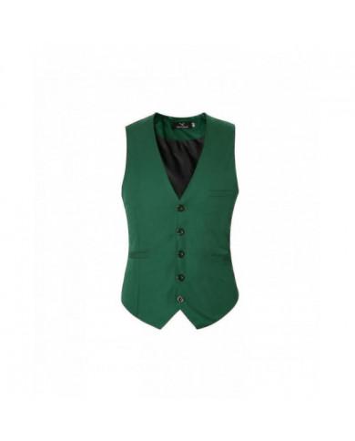 Veste de costume col en V pour hommes Cotton Slim Four Seasons Vest