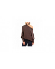 Pull drapé asymétrique, un pull aussi ultra doux que les nuages dames à manches longues Slouch Batwing uni doux [...]