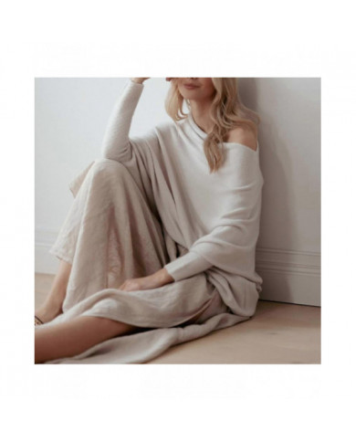 Pull drapé asymétrique, un pull aussi ultra doux que les nuages dames à manches longues Slouch Batwing uni doux [...]