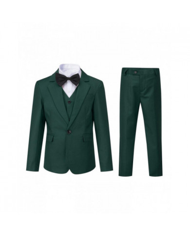 Sliktaa Garçons 3Pce Costume Formel Slim Fit Blazer et Gilet et Pantalon