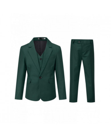 Sliktaa Garçons 3Pce Costume Formel Slim Fit Blazer et Gilet et Pantalon