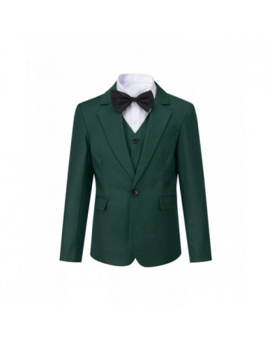 Sliktaa Garçons 3Pce Costume Formel Slim Fit Blazer et Gilet et Pantalon