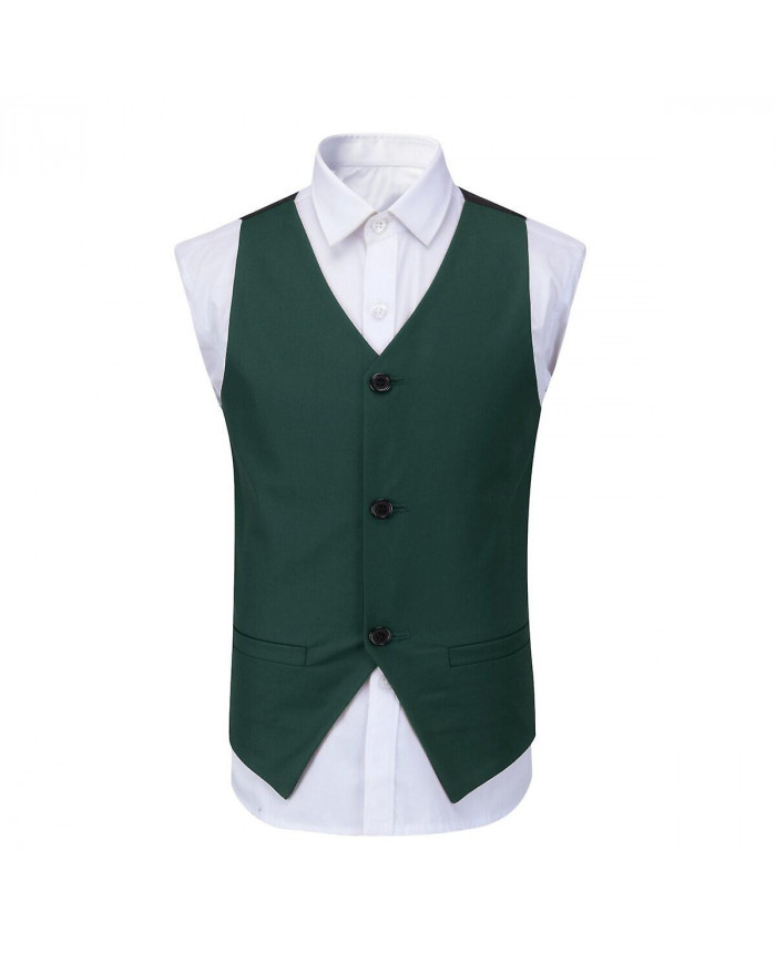 Sliktaa Garçons 3Pce Costume Formel Slim Fit Blazer et Gilet et Pantalon