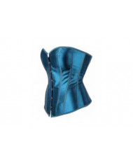 Femmes Plus Taille Gothique Lingerie Satin Dentelle Up Boned Overbust Corsets Shapewear Outfit