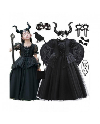 Disney Filles Maléfique Robe Enfants Méchante Reine Fée Halloween Costume Enfants Démon Reine Vêtements Carnaval [...]