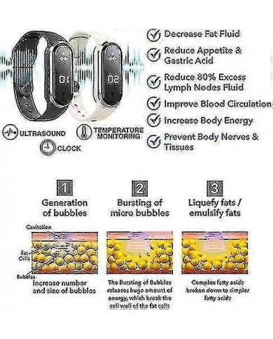 Bracelet magnétique de haute technologie en forme de corps à ultrasons-komo Lymph Drainage Magnetic Bracelet