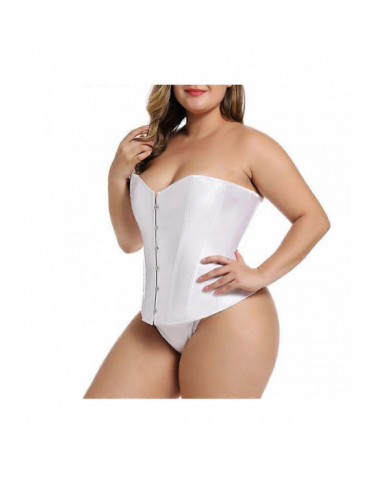 Women's Bustier Corset Top Sexy Lingerie Sets Black Satin Waist Cincher