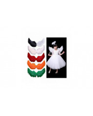 Naievear ange plume ailes avec sangles élastiques couleur vive léger costume cosplay ailes photographie accessoires
