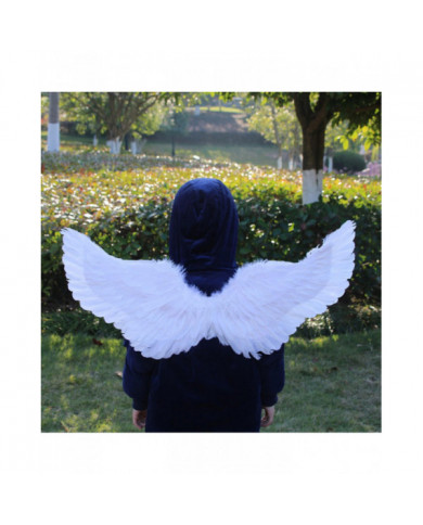Naievear ange plume ailes avec sangles élastiques couleur vive léger costume cosplay ailes photographie accessoires