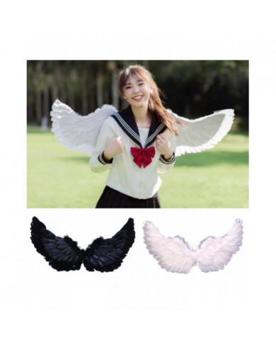 Naievear ange plume ailes avec sangles élastiques couleur vive léger costume cosplay ailes photographie accessoires