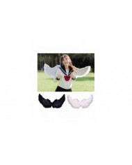 Naievear ange plume ailes avec sangles élastiques couleur vive léger costume cosplay ailes photographie accessoires