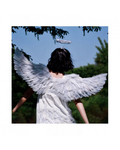 Naievear ange plume ailes avec sangles élastiques couleur vive léger costume cosplay ailes photographie accessoires