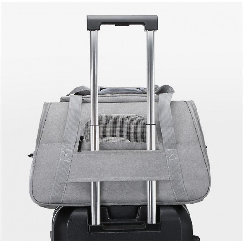 Dog Bag - Transport Bag For Pets - Grey - Convenient And Stylish Dog Bag - Transport Bag For Pets - Grey - Convenient And Stylish