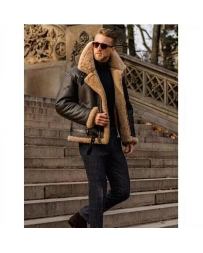 2023 Hommes Raf Aviator Veste Manteau Bomber Pilote Vol