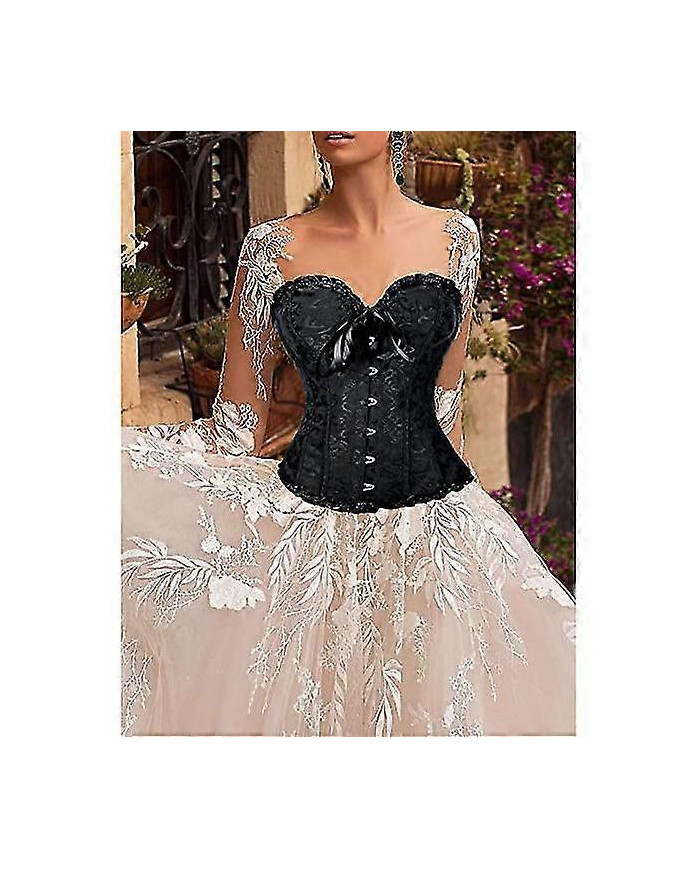 Corsets pour femmes Gothic Bustier Corset Top, Halloween Bustiers Corsets pour femmes