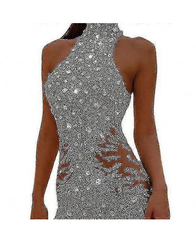 Combinaison à paillettes pour femmes manches longues Sparkly Bodycon Slim Rompers