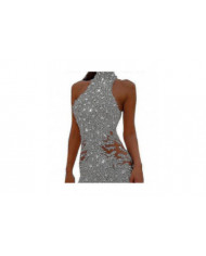 Combinaison à paillettes pour femmes manches longues Sparkly Bodycon Slim Rompers
