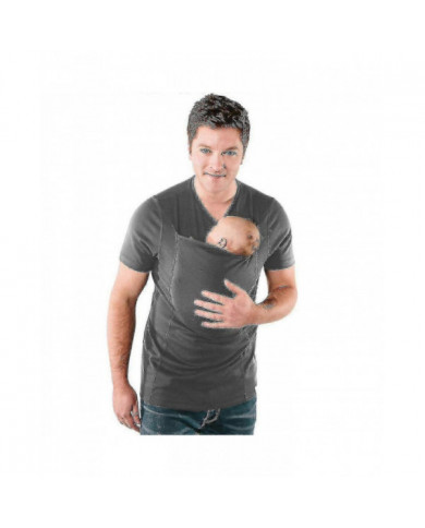 T-shirts Kangourou Papa Homme T-shirt Porte-bébé