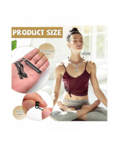 2x Arrêter de fumer Collier de respiration, collier de soulagement de l’anxiété, collier de respiration Aide à [...]