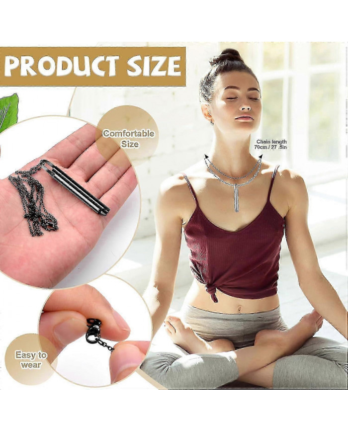 2x Arrêter de fumer Collier de respiration, collier de soulagement de l’anxiété, collier de respiration Aide à [...]