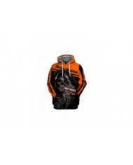 Nouveau 3d Skull Harley-davidson Hoodie Sweat-shirt Hood Jumper Pullover Haute Qualité