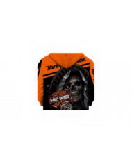 Nouveau 3d Skull Harley-davidson Hoodie Sweat-shirt Hood Jumper Pullover Haute Qualité