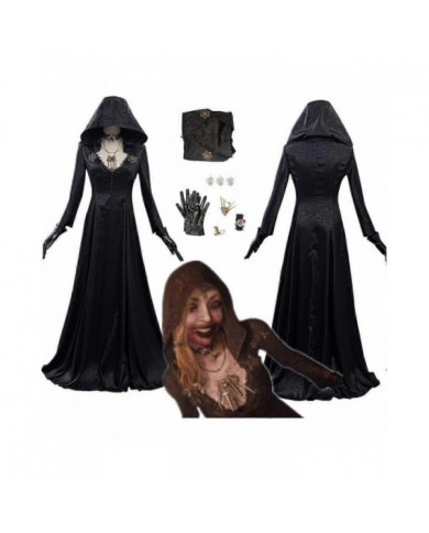 Evil Cosplay Costume Robe Fille Dame Halloween Femmes Collier Boucle d’oreille Noir Carnaval Set Déguisement [...]