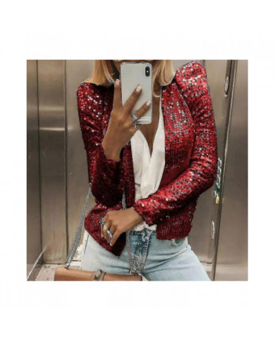 Cardigan Femme Manches Longues Brillant Sequin Manteau Ouvert Front Décontracté Veste Femme