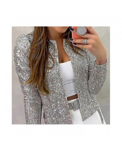 Cardigan Femme Manches Longues Brillant Sequin Manteau Ouvert Front Décontracté Veste Femme