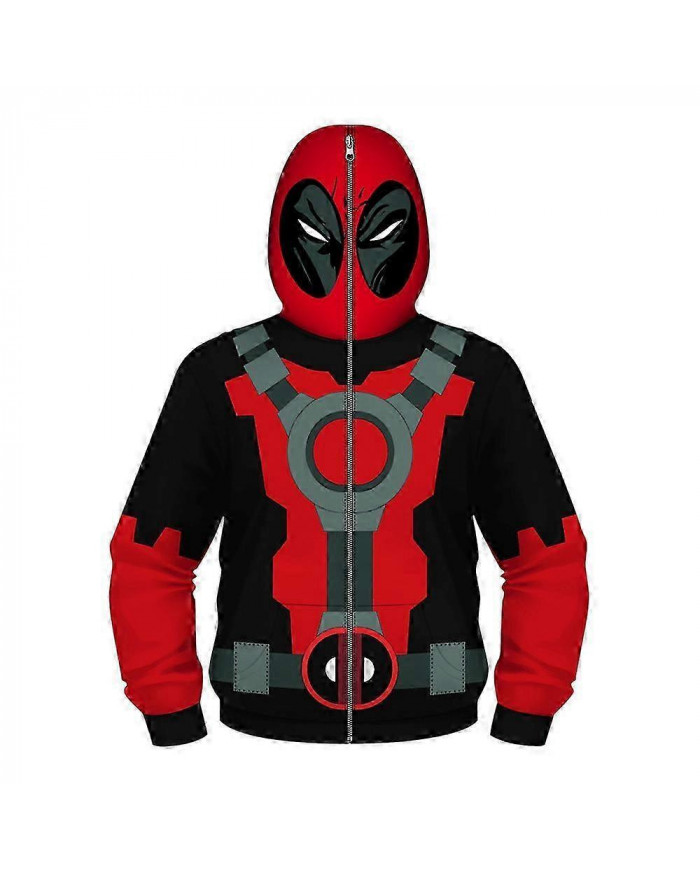 Enfants Garçons Deadpool Full Zipper Sweatshirt à capuche Tops Casual Sweats à capuche à manches longues Lâche [...]