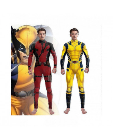 Wolverine Deadpool 3 Cosplay Costume Body Combinaison Halloween Hommes Déguisements Tenue